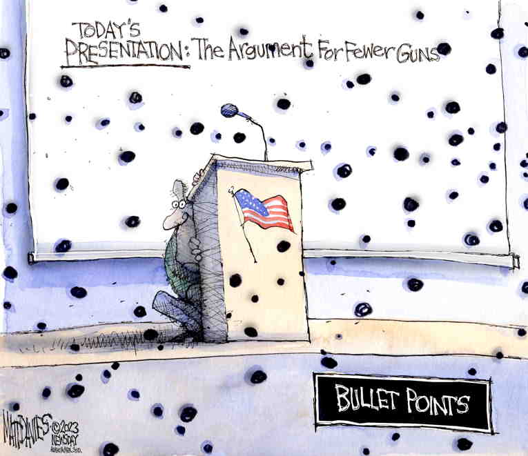 Political/Editorial Cartoon by Matt Davies, Journal News on Violence Dooms Troubled Country
