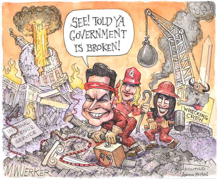 Political/Editorial Cartoon by Matt Wuerker, Politico on McCarthy Declares War