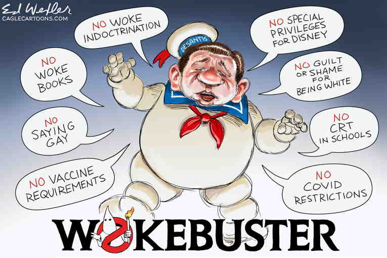 Political/Editorial Cartoon by Ed Wexler, PoliticalCartoons.com on DeSantis Wows GOP Base