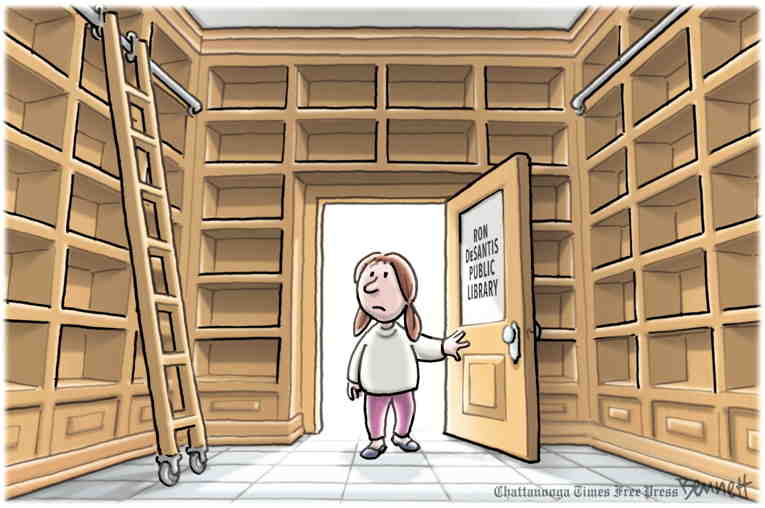 Political/Editorial Cartoon by Clay Bennett, Chattanooga Times Free Press on DeSantis Wows GOP Base