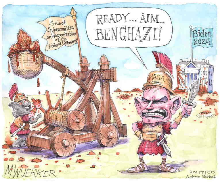 Political/Editorial Cartoon by Matt Wuerker, Politico on House Is Now Weaponized
