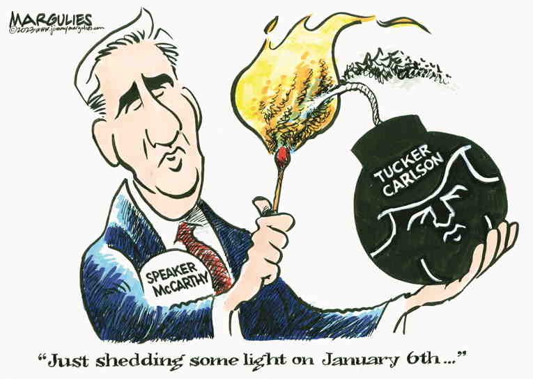 Political/Editorial Cartoon by Jimmy Margulies, King Features on Kevin McCarthy Joins Fox