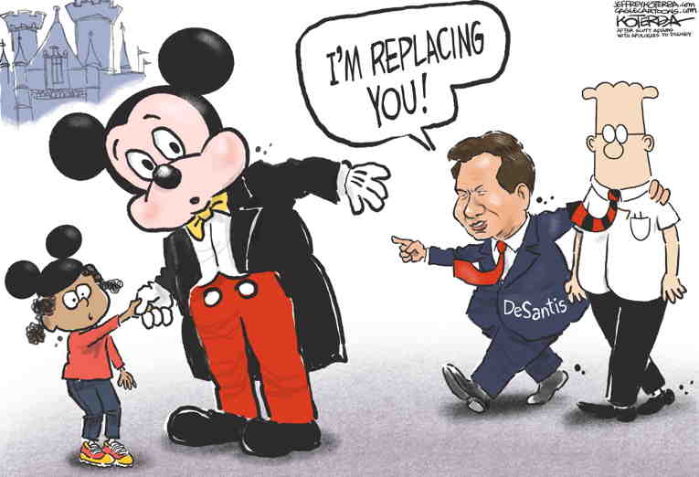 Political/Editorial Cartoon by Jeff Koterba, Cagle Cartoons on DeSantis Goes Full Authoritarian