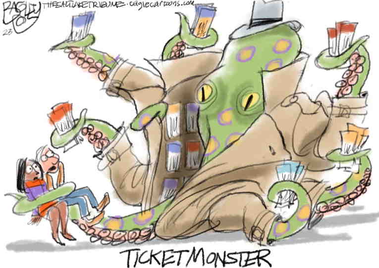 Political/Editorial Cartoon by Pat Bagley, Salt Lake Tribune on In Other News