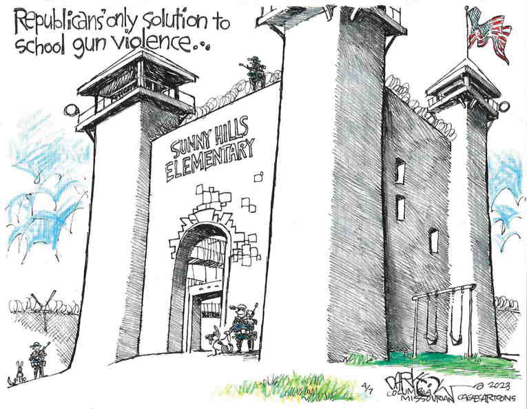 Political Cartoon on 'U.S. Gun Murder Rate Climbing' by John Darkow ...