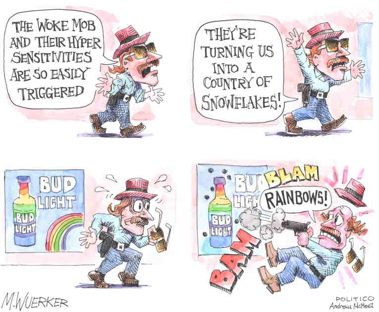 Political/Editorial Cartoon by Matt Wuerker, Politico on GOP Doubles Down on Anti-Woke