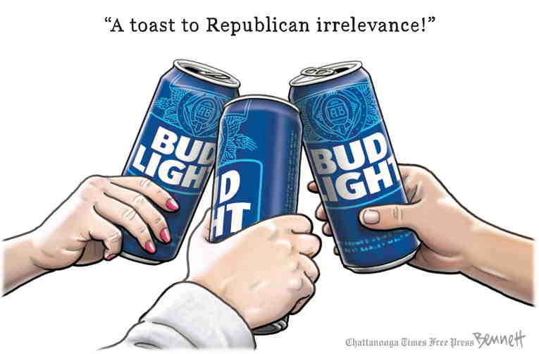 Political/Editorial Cartoon by Clay Bennett, Chattanooga Times Free Press on GOP Doubles Down on Anti-Woke