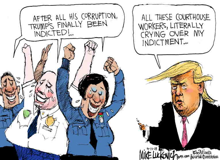 Political/Editorial Cartoon by Mike Luckovich, Atlanta Journal-Constitution on In Other News