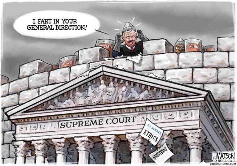 Political/Editorial Cartoon by RJ Matson, Cagle Cartoons on Courting Supreme Disaster