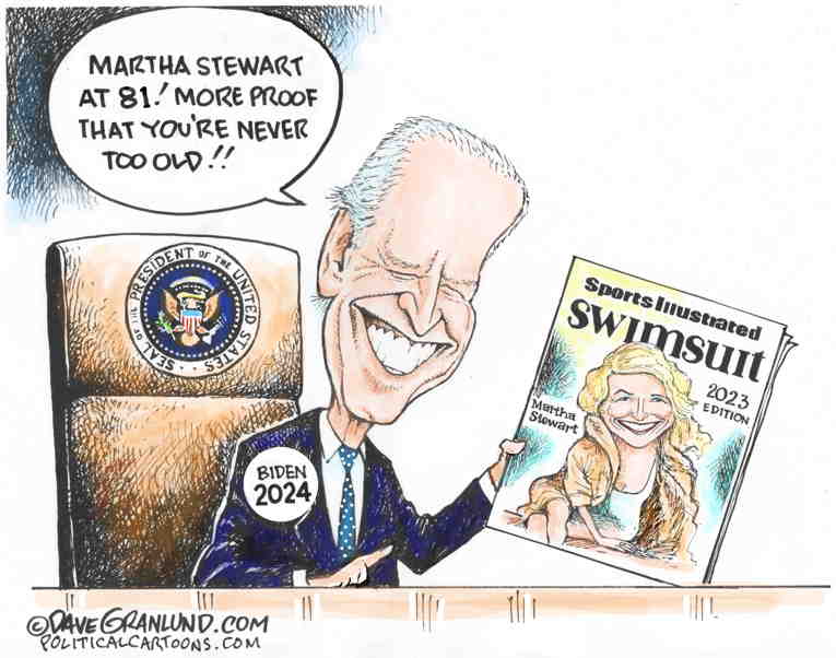 Political/Editorial Cartoon by Mike Smith, Las Vegas Sun on Biden Hits Campaign Trail