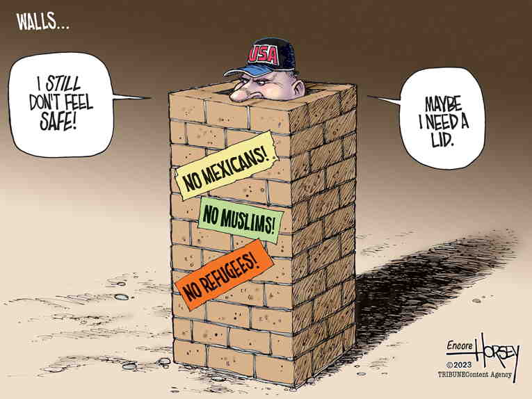 Political/Editorial Cartoon by David Horsey on Immigration Policy Changes