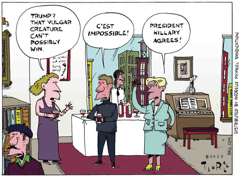 Political/Editorial Cartoon by Ted Rall on CNN Sells Out