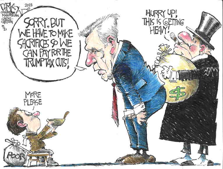 Political/Editorial Cartoon by John Darkow, Columbia Daily Tribune, Missouri on McCarthy, GOP Declare War