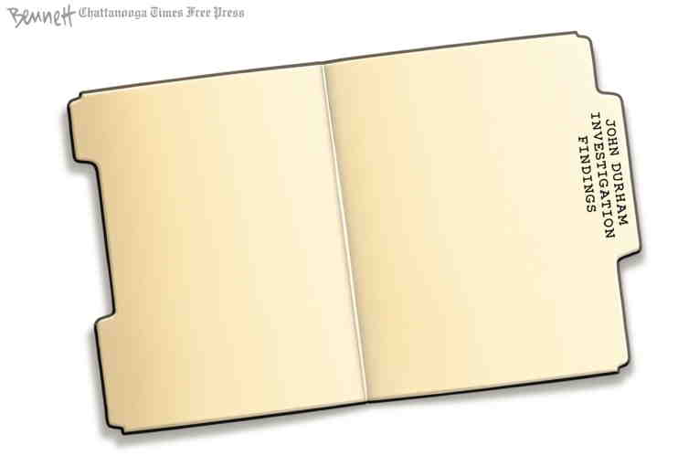 Political/Editorial Cartoon by Clay Bennett, Chattanooga Times Free Press on Durham Flails