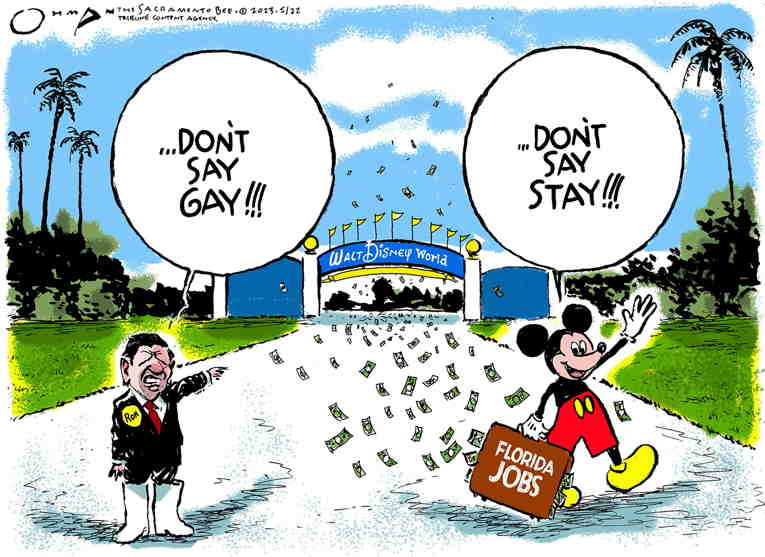 Political/Editorial Cartoon by Jack Ohman, The Oregonian on Florida Goes Rogue