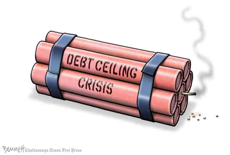 Political/Editorial Cartoon by Clay Bennett, Chattanooga Times Free Press on Hostage Release Negotiated