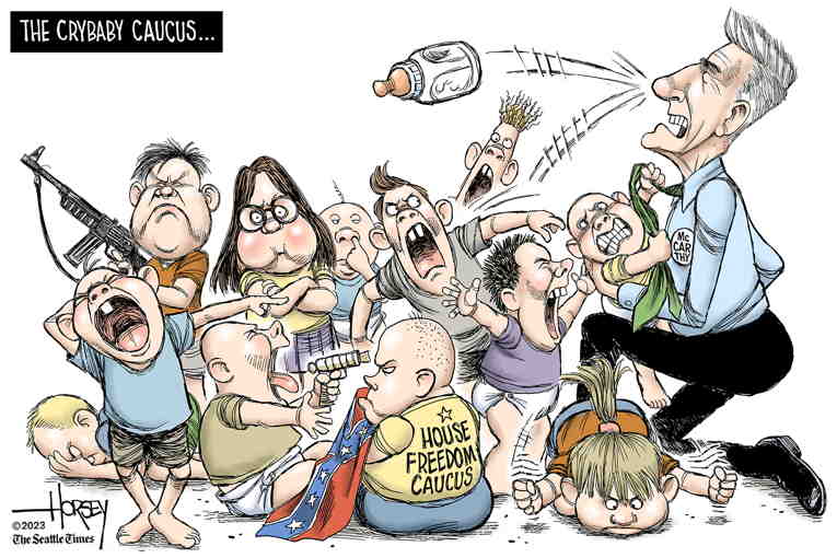 Political/Editorial Cartoon by David Horsey on In Other News