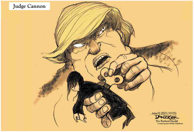 Political/Editorial Cartoon by Jeff Danziger on Trump Lauds Big Win