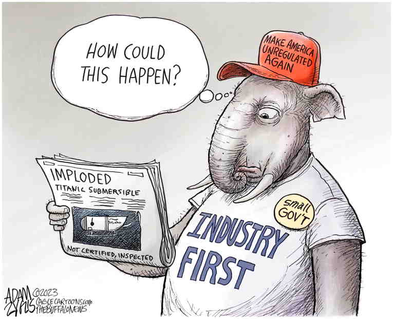 Political/Editorial Cartoon by Adam Zyglis, The Buffalo News on GOP Goes Full Anti-Woke