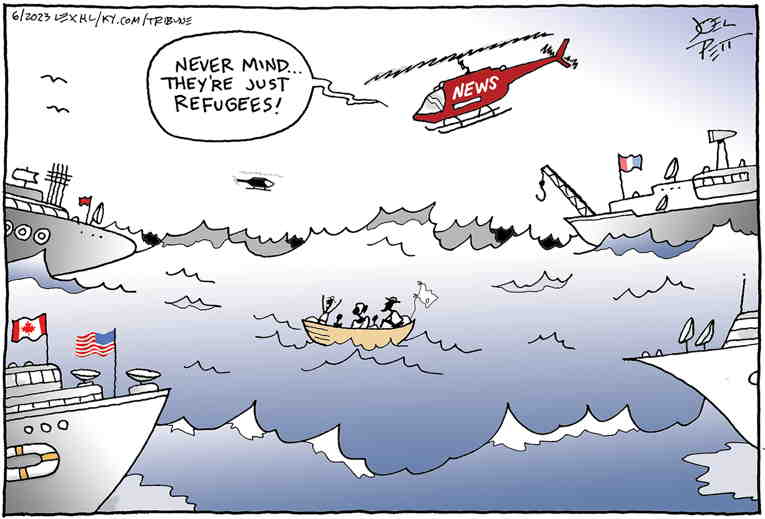 Political/Editorial Cartoon by Joel Pett, Lexington Herald-Leader, CWS/CartoonArts Intl. on In Other News