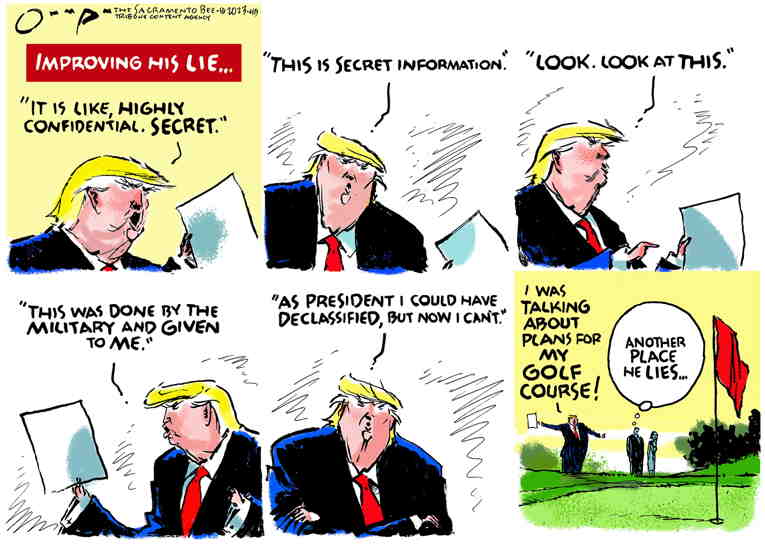 Political/Editorial Cartoon by Jack Ohman, The Oregonian on Trump to Plead Insanity