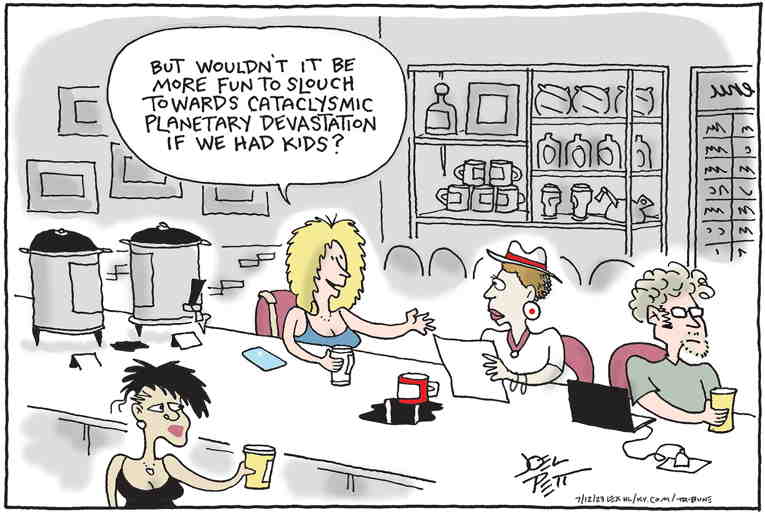 Political/Editorial Cartoon by Joel Pett, Lexington Herald-Leader, CWS/CartoonArts Intl. on Earth Sizzles