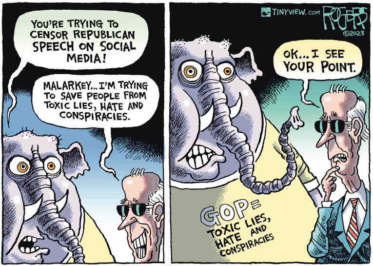 Political/Editorial Cartoon by Rob Rogers on Joe McCarthy Rises From the Dead