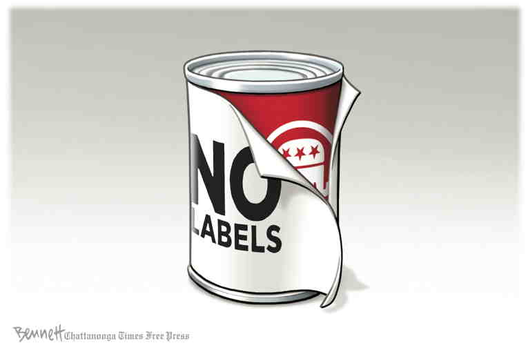 Political/Editorial Cartoon by Clay Bennett, Chattanooga Times Free Press on 2024 Race Heats Up