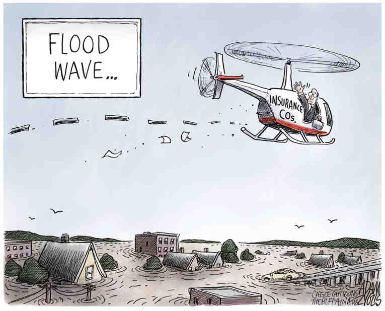 Political/Editorial Cartoon by Adam Zyglis, The Buffalo News on Record Heat Ravages Planet