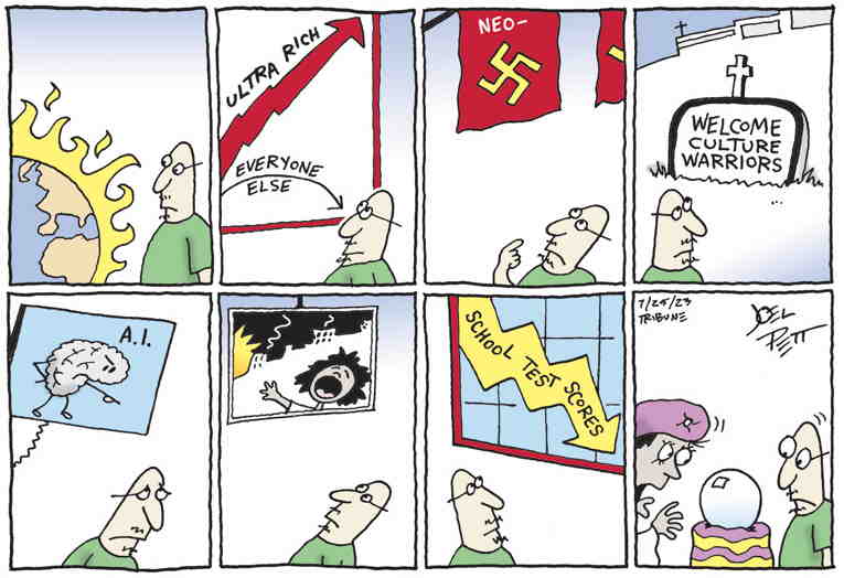 Political/Editorial Cartoon by Joel Pett, Lexington Herald-Leader, CWS/CartoonArts Intl. on In Other News