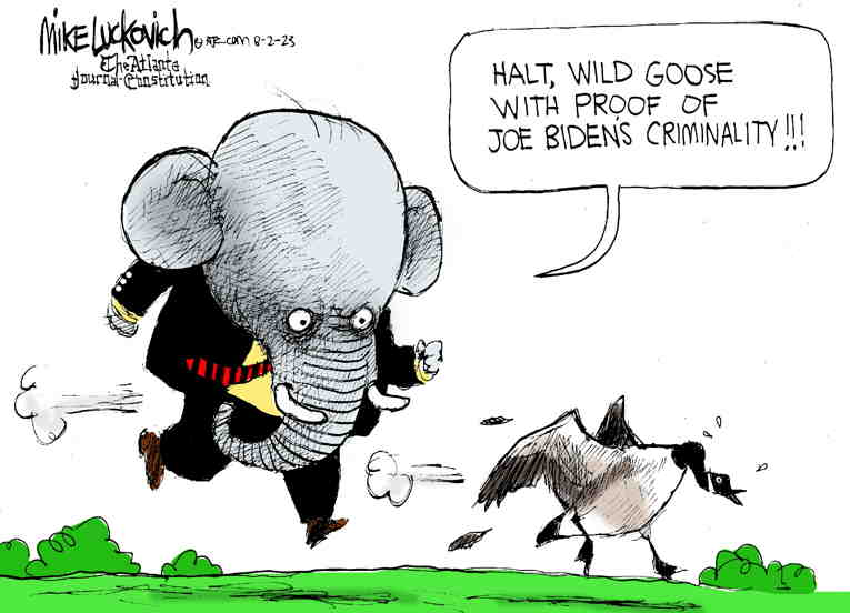 Political/Editorial Cartoon by Mike Luckovich, Atlanta Journal-Constitution on GOP Skunked