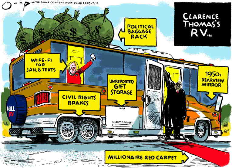 Political/Editorial Cartoon by Jack Ohman, The Oregonian on In Other News