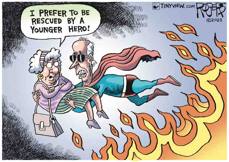 Political/Editorial Cartoon by Rob Rogers on Polls Show a Tight Race