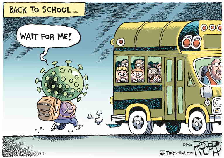 Political/Editorial Cartoon by Rob Rogers on Schools Back in Session