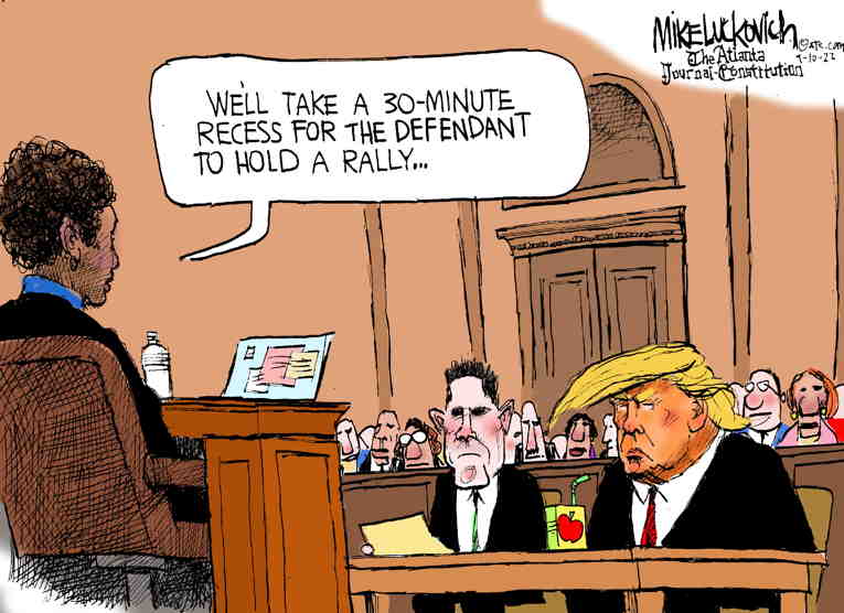 Political/Editorial Cartoon by Mike Luckovich, Atlanta Journal-Constitution on GOP Seeks Derailment