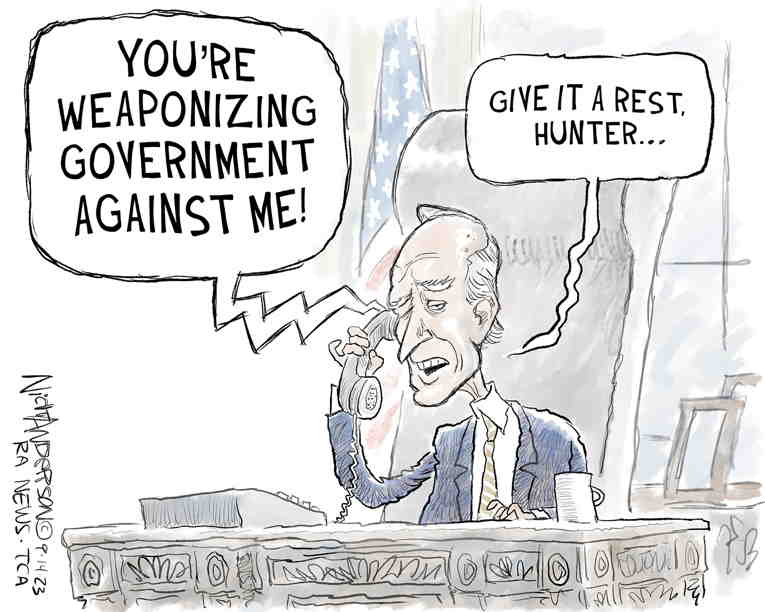 Political/Editorial Cartoon by Nick Anderson, Houston Chronicle on Biden’s Age Worries Voters