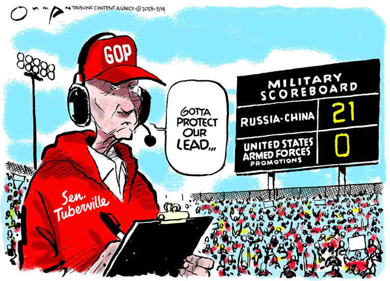 Political/Editorial Cartoon by Jack Ohman, The Oregonian on GOP Appeals to Its Base