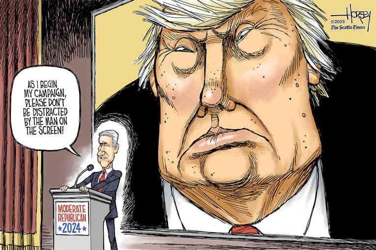 Political/Editorial Cartoon by David Horsey on GOP Appeals to Its Base