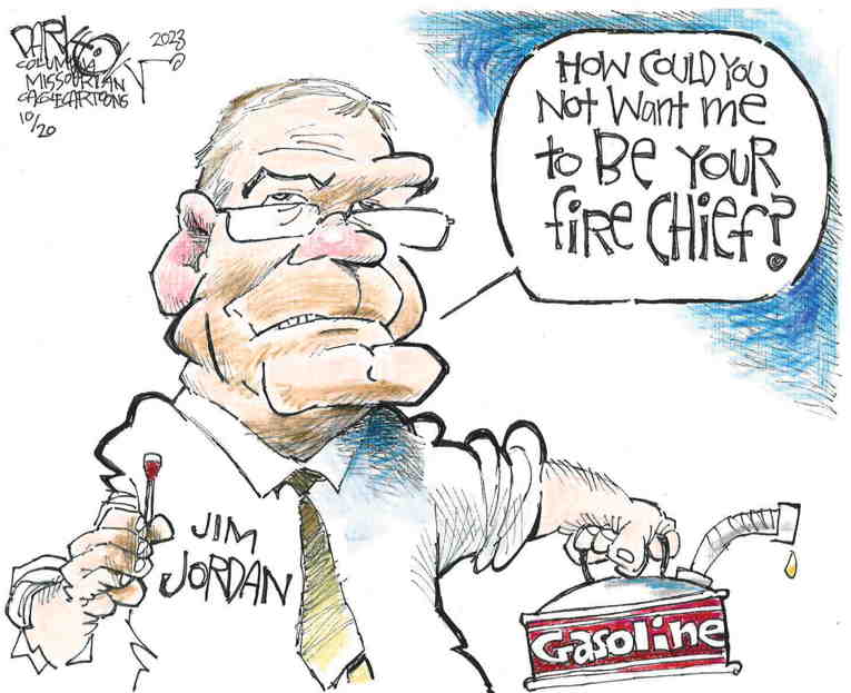 Political/Editorial Cartoon by John Darkow, Columbia Daily Tribune, Missouri on House Rejects Jim Jordan