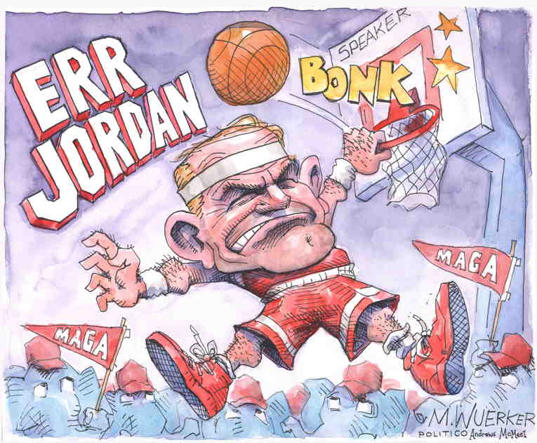 Political/Editorial Cartoon by Matt Wuerker, Politico on House Rejects Jim Jordan