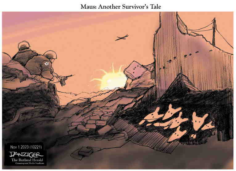 Political/Editorial Cartoon by Jeff Danziger on Seige of Gaza Begins