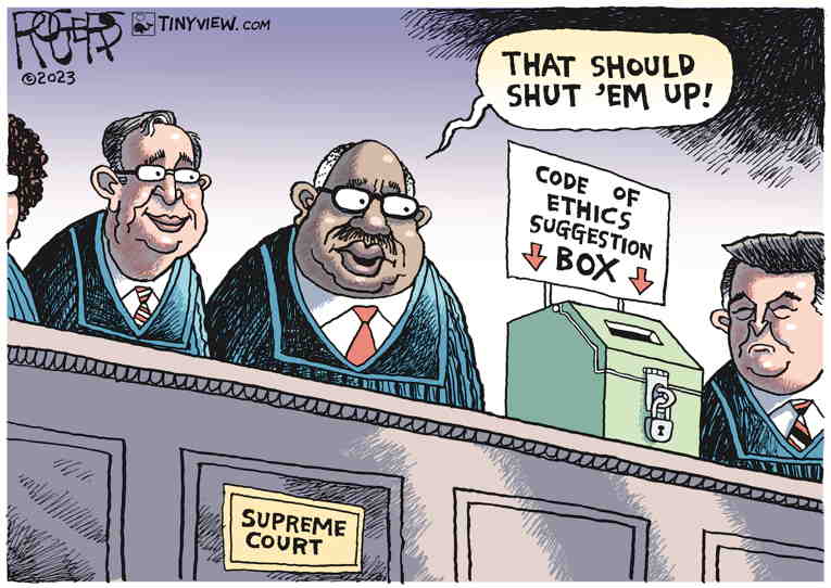 Political/Editorial Cartoon by Rob Rogers on SCOTUS Attempts Sham