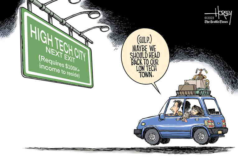 Political/Editorial Cartoon by David Horsey on In Other News