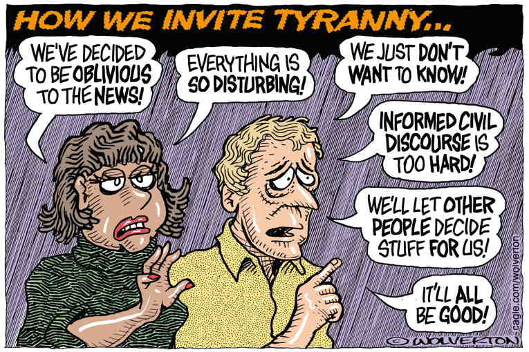 Political/Editorial Cartoon by Monte Wolverton, Cagle Cartoons on In Other News