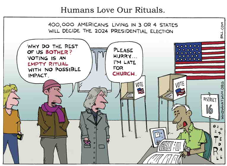 Political Cartoon On Rematch Looks Likely In 2024 By Ted Rall At The   03 