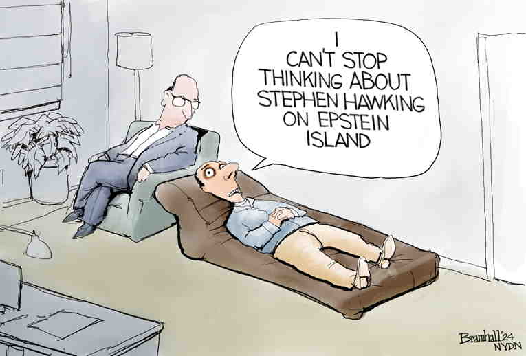 Political/Editorial Cartoon by Bill Bramhall, New York Daily News on Epstein Documents Released