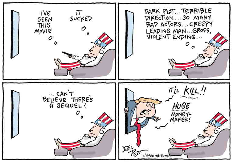 Political/Editorial Cartoon by Joel Pett, Lexington Herald-Leader, CWS/CartoonArts Intl. on In Other News