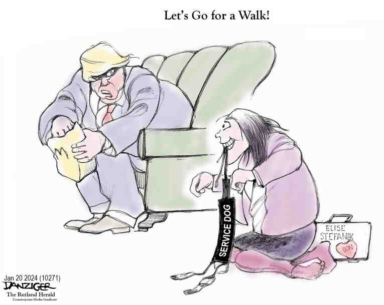 Political/Editorial Cartoon by Jeff Danziger on GOP Extremists Rally Around Trump