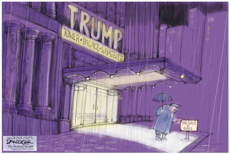 Political/Editorial Cartoon by Jeff Danziger on Trump Loses to E. Jean Carroll