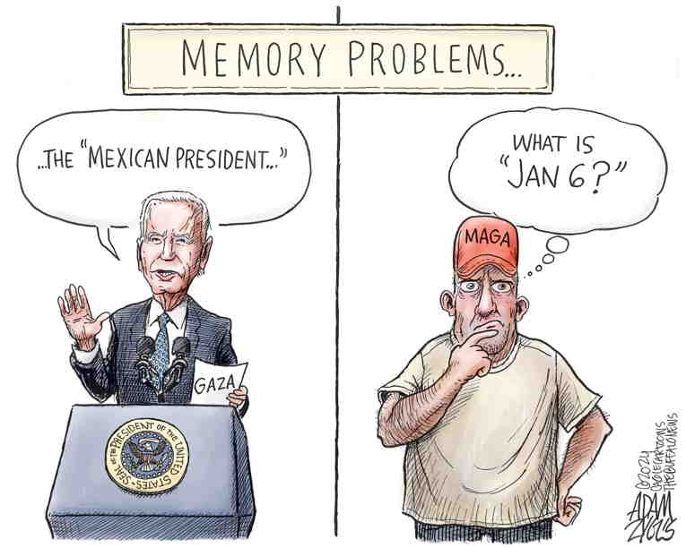 Political/Editorial Cartoon by Adam Zyglis, The Buffalo News on Biden Won’t Be Charged